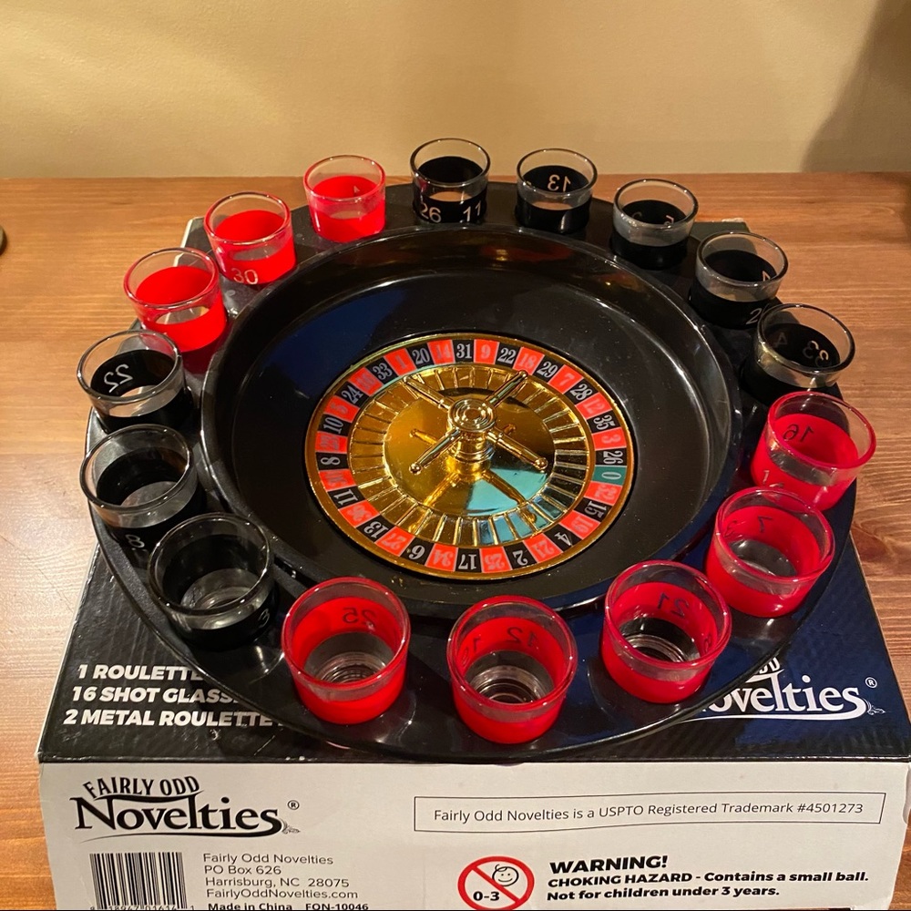Fairly Odd Novelties Drinking Roulette Game ADULT
